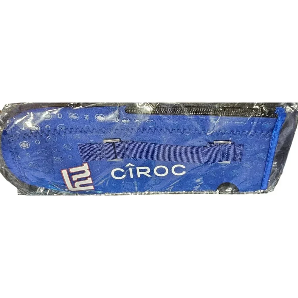 CIROC Vodka Koozie NFL NY Giants Sleeve Glass Bottle Protector Cover Handle NEW